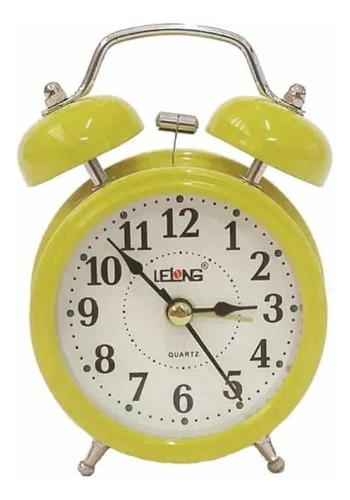 Relógio Despertador Antigo De Mesa Som Alarme Alto Retro