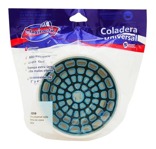 Coladera Universal Fleximatic 2250 Valvula Check Anti Olores