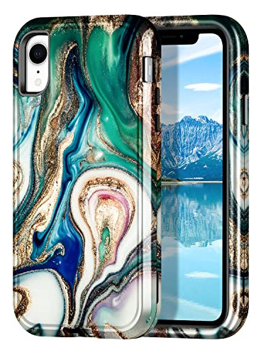 Funda Para iPhone XR Case, Patrón De Tres Capas N2lfq