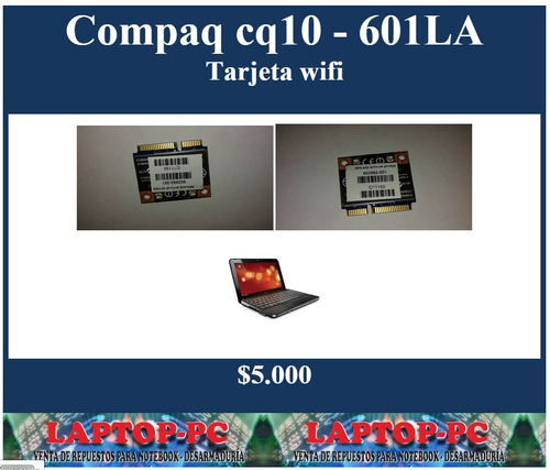 Tarjeta Wifi Compaq Cq10 - 601la