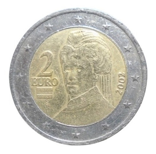 Austria 2 Euros 2002 Publicación B Bimetálica