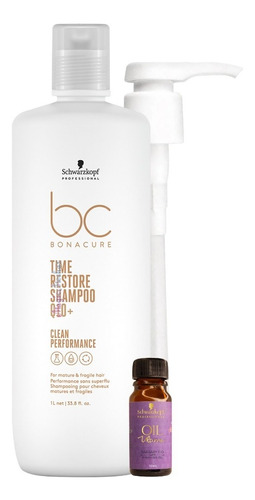  Schwarzkopf Bc Time Restore Q10 Shampoo x1000ml