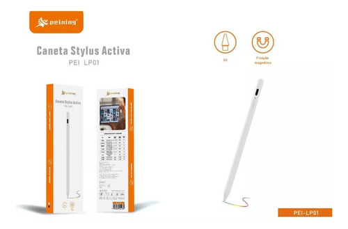 Caneta Touch Stylus Compatível Com Ipad Palm Rejection 1.0mm