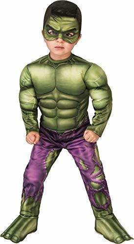 Disfraz Talla Toddler(2-4) Para Niño De Hulk Marvel