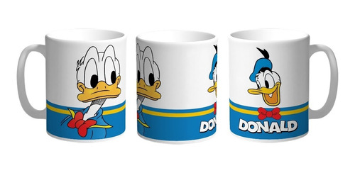 Taza De Ceramica Pato Donald Personalizada