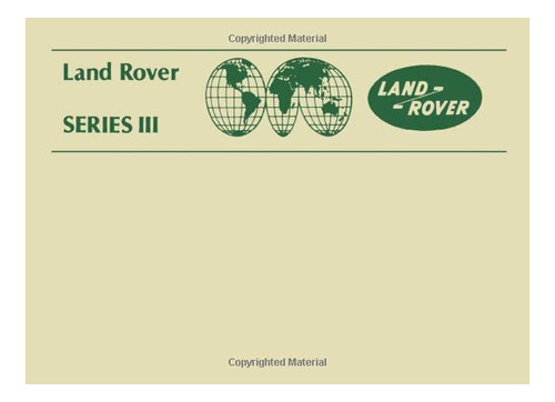 Libro: Land Rover Series Iii: Hand Book