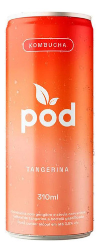 Kombucha Probiótico Tangerina Pod 310ml