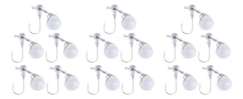 15pcs Head Spin Jig Heads Anzuelos De Señuelos Cebos Duros