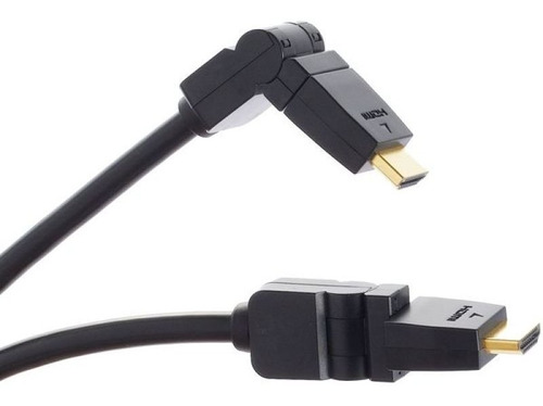 Cable Hdmi Full Hd 2 Mts Conector 360° Tv Smart 10gbps Lbt