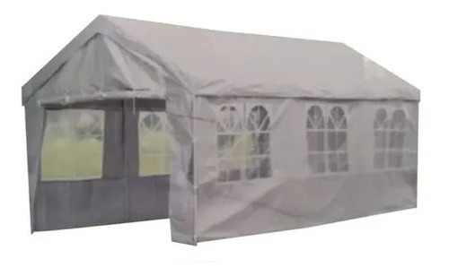 Toldo Carpa Gazebo Con Pared 3 X 6 Mts Blanco Uso Rudo