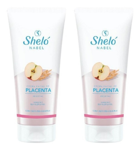 2 Pack Crema Facial De Placenta Shelo
