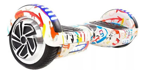 Hoverboard Overboard Skate Elétrico 6.5 Bluetooth Com Led Cor Grafite