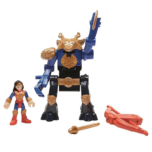 Imaginext La Mujer Maravilla & Guerrero Traje De Dc Comics