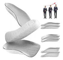 Comprar 3 Pares Plantillas Para Aumentar Estatura 1.5cm 2.5cm 3.5cm Color Ceniza Tamaño De La Plantilla Unisex