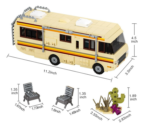 Y Para Break Bad Rv Model Car Camper Van Building Set