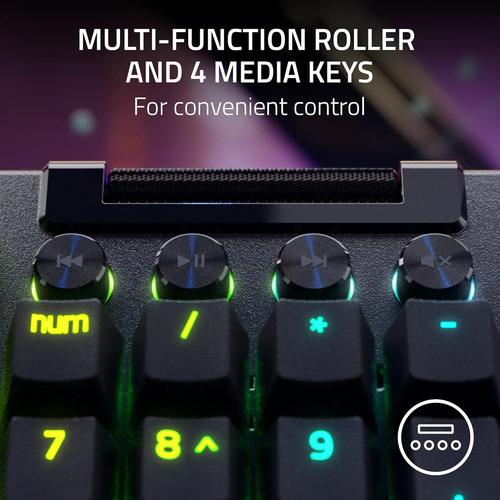Teclado Gaming Razer Blackwidow V4 Pro Interruptores Amar...