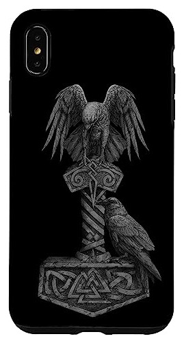 Funda Para iPhone XS Max Viking Norse Mythology Plastico-02