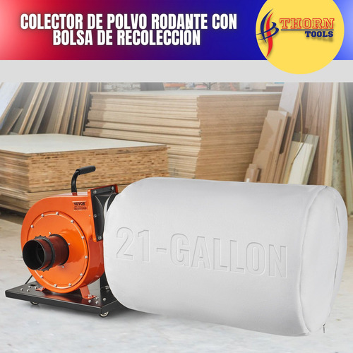 Colector De Polvo Rodante Con Bolsa De Recolección