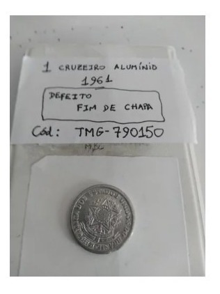 1 Cruzeiro 1961 Anômala Fim De Chapa Tmg790150 (Usado)