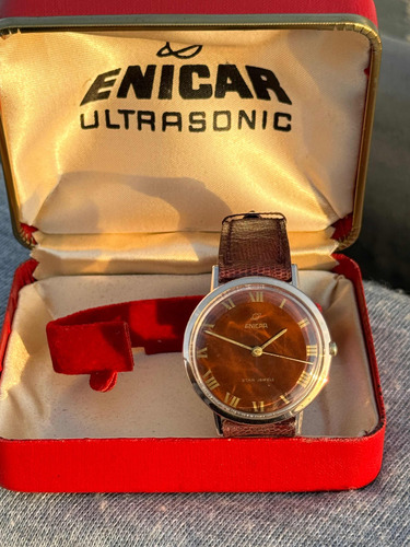 Reloj Enicar De Luxe Star Jeswels Gf Oro Rosa 1970s Original