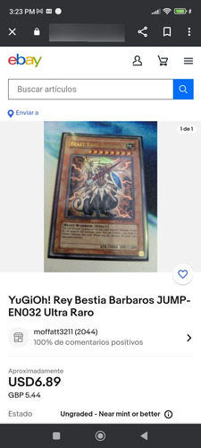 Yugioh Beast King Bárbaros Ultra De La Revista Shonem Jump