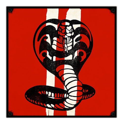 #102 - Cuadro Decorativo Vintage / Cobra Kai Karate No Chapa