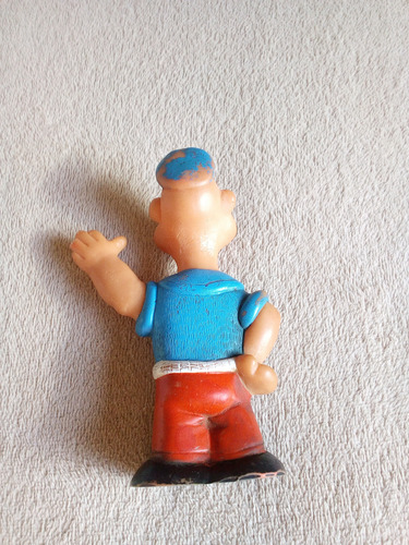 Popeye Él Marino Antiguo Muñeco Dé Goma (Usado)