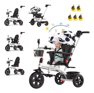 Carriola Para Bebé Tipo Triciclo Plegable Y Portátil 5 En 1
