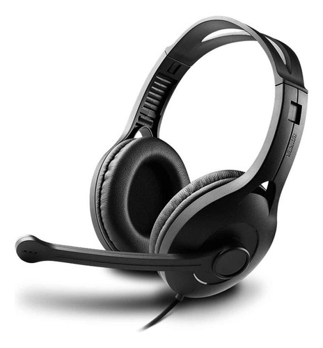 Headset Edifier Profissional Stereo Redução De Ruído Usb Cor Preto Luz n/a