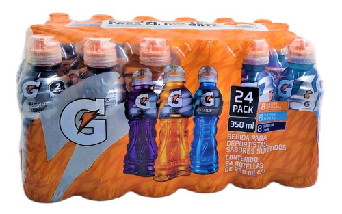 Bebida Rehidratante Gatorade Performance 24 Piezas De 350 Ml