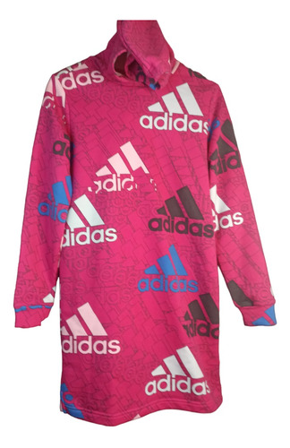 Vestido adidas Con Capota Logos Estampados Origonal