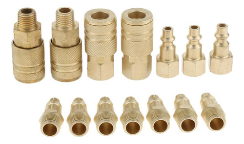 . 14x Manguera De Aire Accesorios 1/4 Npt Acopladores