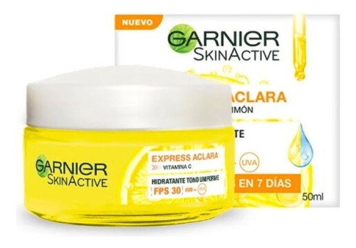 Garnier Skinactive Crema Express Aclara Fps 30 Nuevo