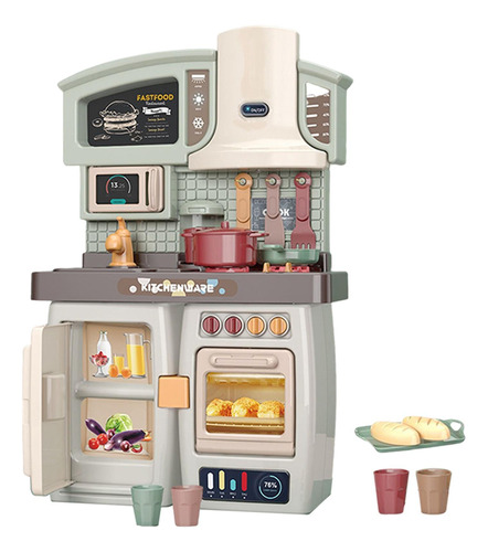 Kids Kitchen Playset Educativo Aa Con Pilas Para La Verde