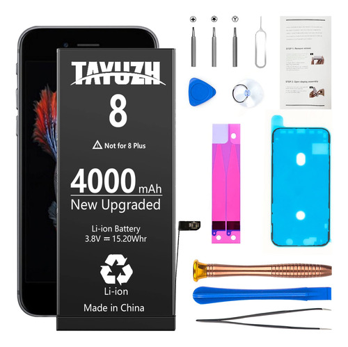 Tayuzh [4000mah] Batera Para iPhone 8 Ultra Alta Capacidad B