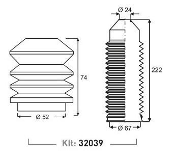 Kit Fuelle De Suspension Delantero Gol Saveiro Voyage