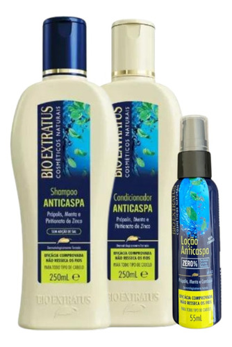 Kit Loção Anti Caspa, Tratamento, Limpeza E Hidratação K653