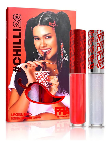 Gloss De Aumento Edição Limitada Chilli23 By Fran Ehlke Acabamento Glitter Cor Vermelho