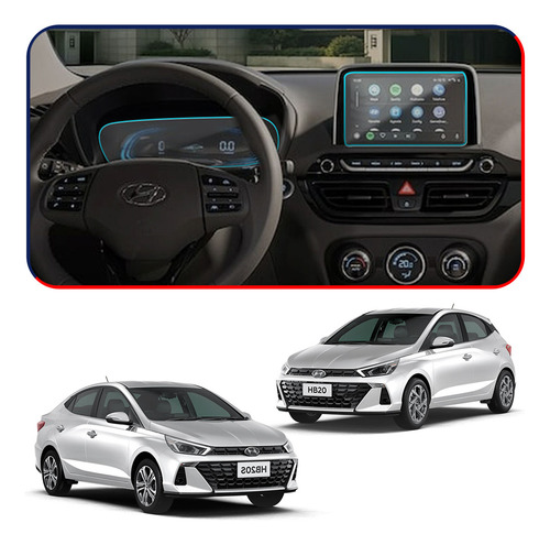 Mica Protector Pantalla E Instrumentos Hyundai Hb20 Cristal