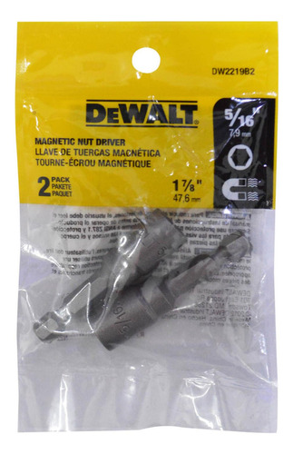 Copa Tornillo Imantada X 2 Dewalt 5/16 (juego (dw2219b2)