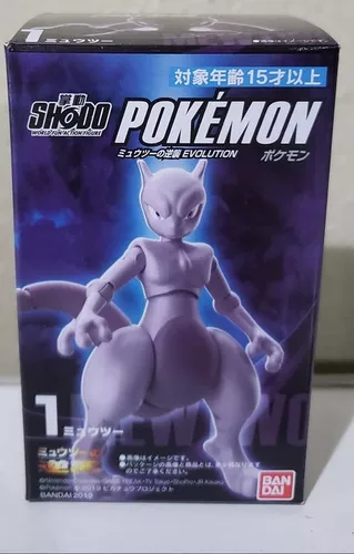 Pokemon Shodo - Mewtwo com Armadura - Original Bandai