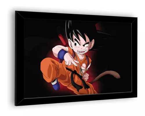 Quadro Decorativo Dragon Ball Goku Criança 33x23cm