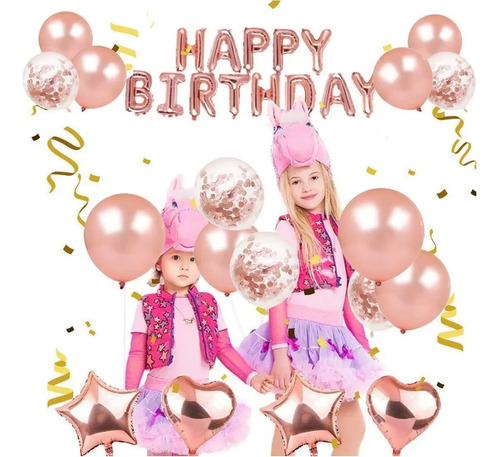 Globos Para Cumpleaños Kit De Decoración Todo Para Fiestas