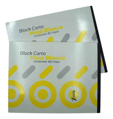 Block Carta Blanco Rayter Cont. 2 Piezas De 80 Hojas C/u