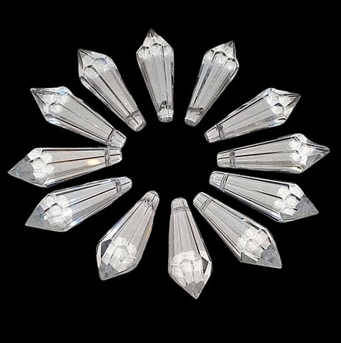 Silant Caireles 12 Prismas 4 Cm Cristal Transparente Pendulo