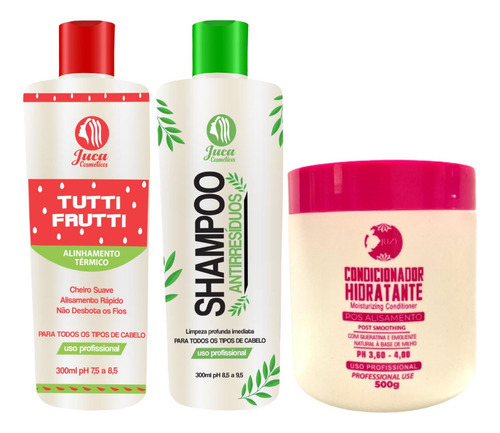 15 Kit Progressiva Tutti Frutti + Shampoo 300ml +9 Mask 500g