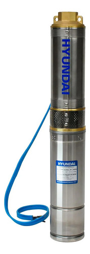 Bomba Agua 1/4 Hp Monofásica Pozo 4-1 1/4 Hywp250g Hyundai Color Cafe
