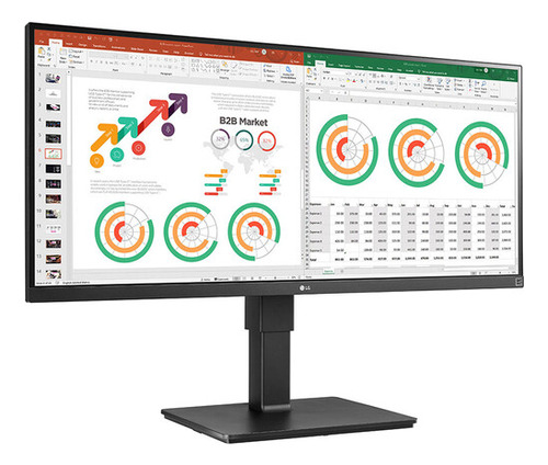 Monitor Ips De 34 Pulgadas Con Panel De Conmutación En Plano