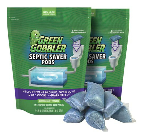 Tratamiento Septico - Green Gobbler Septic Saver Bacteria En