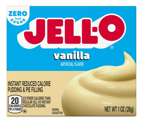 Jell-o Vanilla Pudding Sugar Free 28 Gr